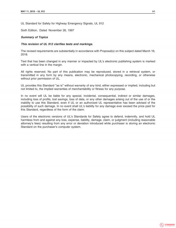 UL 912 PDF UL 912 PDF